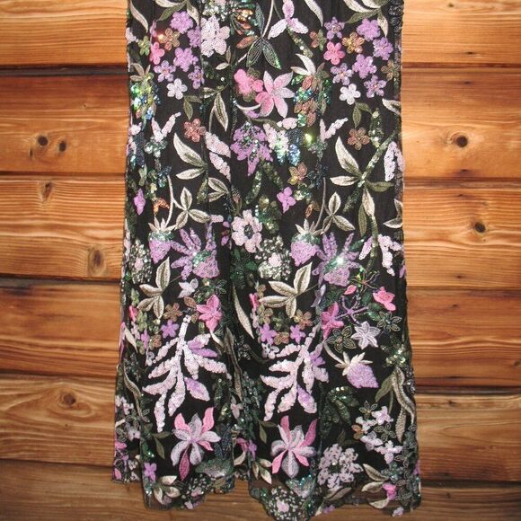 Mac Duggal 49827 Spaghetti Strap Bustier Embroidered Applique Gown - Picture 10 of 16